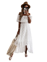 Bohemian Lace Tassel Maxi Dress