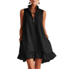 Boho Sleeveless V-Neck Mini Dress