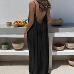 Loose Fit Spaghetti Strap Summer Dress