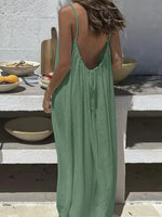 Loose Fit Spaghetti Strap Summer Dress