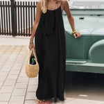 Loose Fit Spaghetti Strap Summer Dress