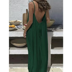 Loose Fit Spaghetti Strap Summer Dress