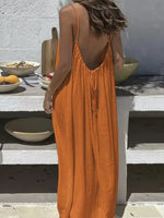 Loose Fit Spaghetti Strap Summer Dress