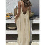 Loose Fit Spaghetti Strap Summer Dress