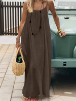 Loose Fit Spaghetti Strap Summer Dress