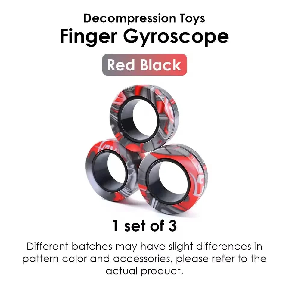 Magnetic Fidget Spinner Ring Set