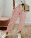 Striped Drawstring Casual Pants