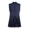 Satin Pleated Mini Dress