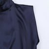 Satin Pleated Mini Dress