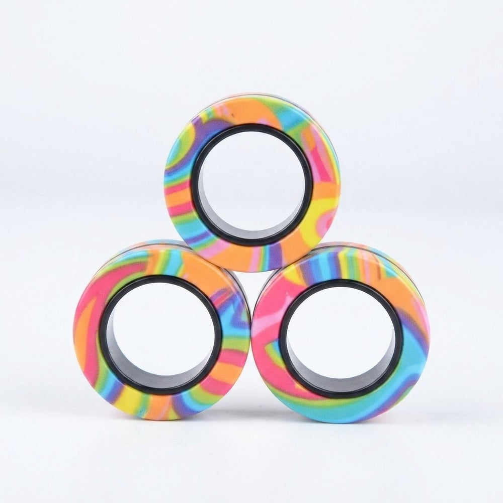 Magnetic Fidget Spinner Ring Set